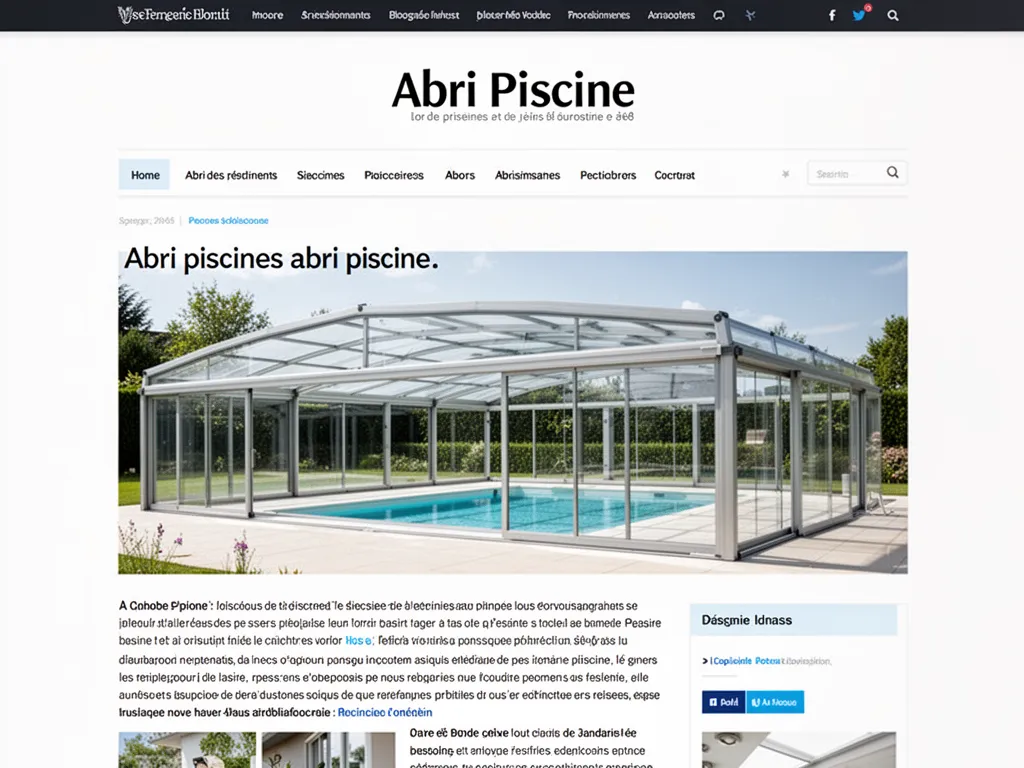 Abri de piscine