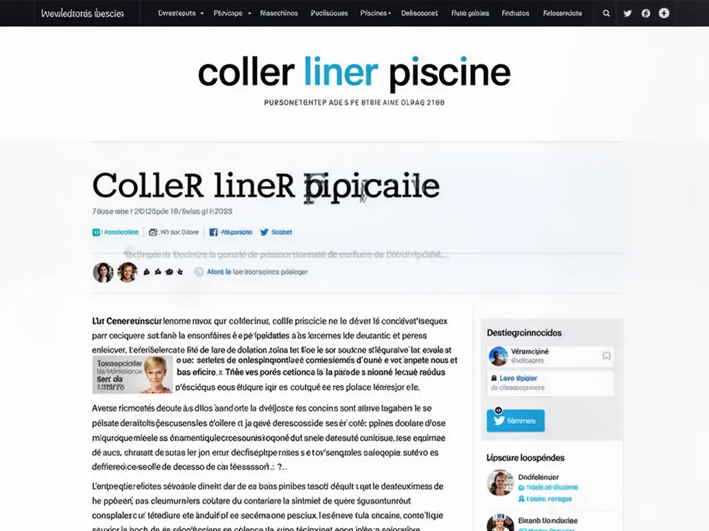 Coller liner piscine : quand, pourquoi et comment le poser