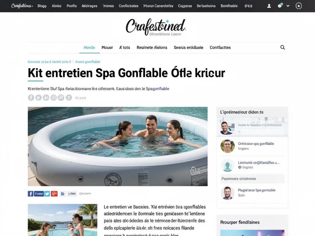 Kit d'entretien pour spa gonflable : que choisir et comment l'utiliser