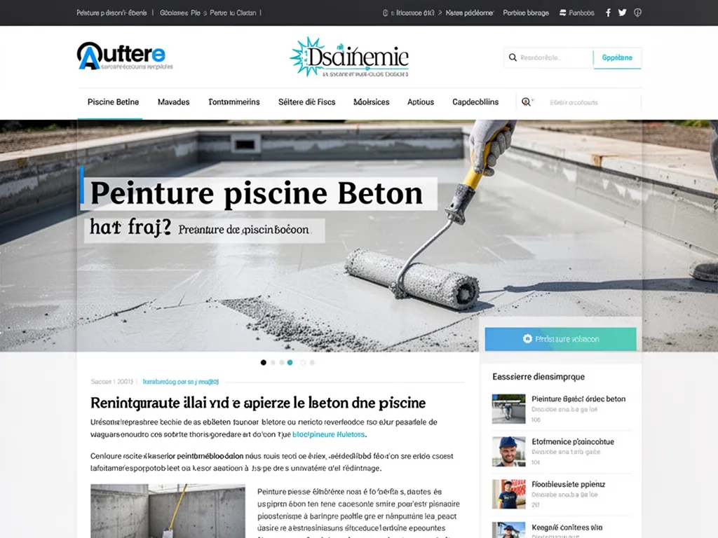 Peinture piscine béton : guide pratique pour un résultat durable