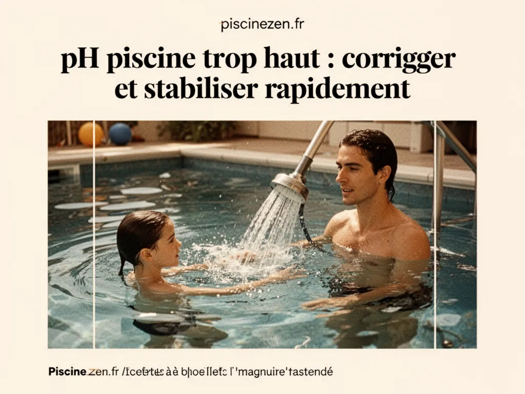 pH piscine trop haut : corriger et stabiliser rapidement