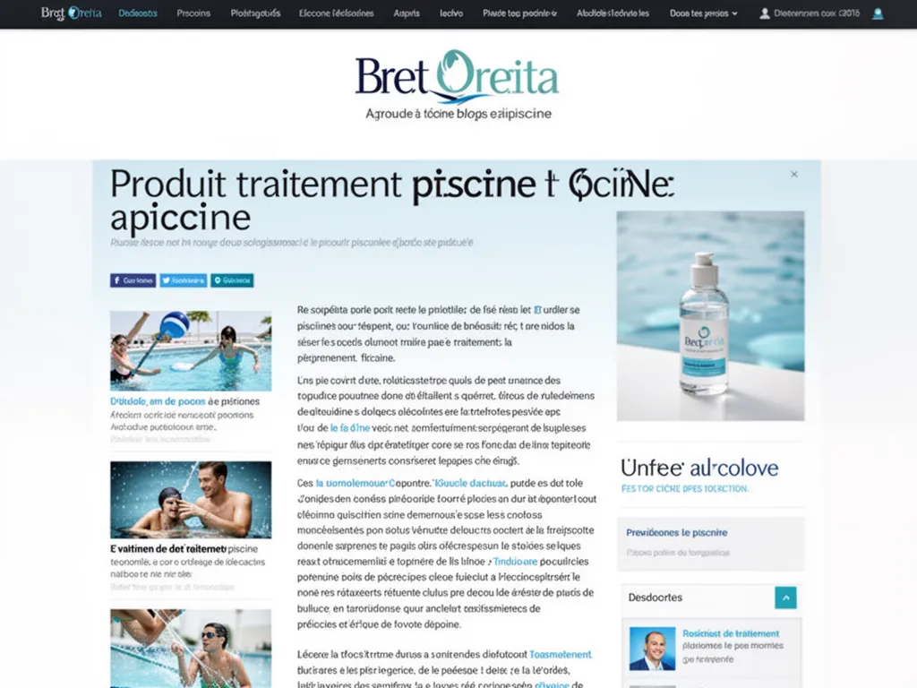 Produit traitement piscine : choisir sans se tromper